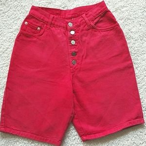 GITANO SHORTS BUTTONFLY RED DENIM~VINTAGE